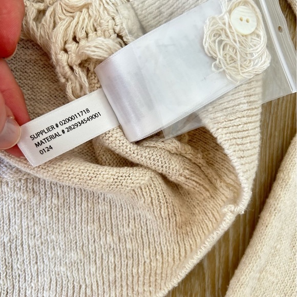 RRL Ralph Lauren Crochet-Paneled Cardigan - Picture 10 of 11